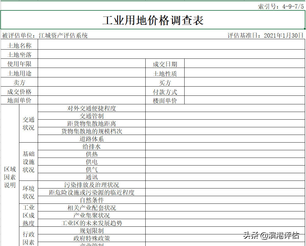 资产评估：土地使用权的评估步骤及综合类工作底稿