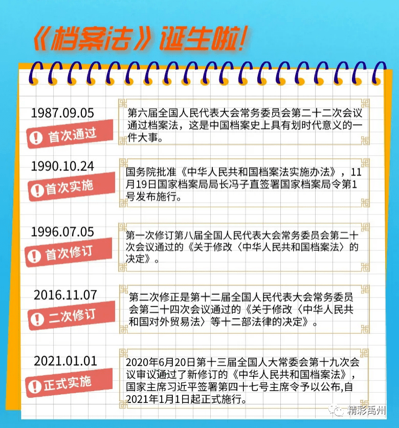 邀你一起学习新《档案法》