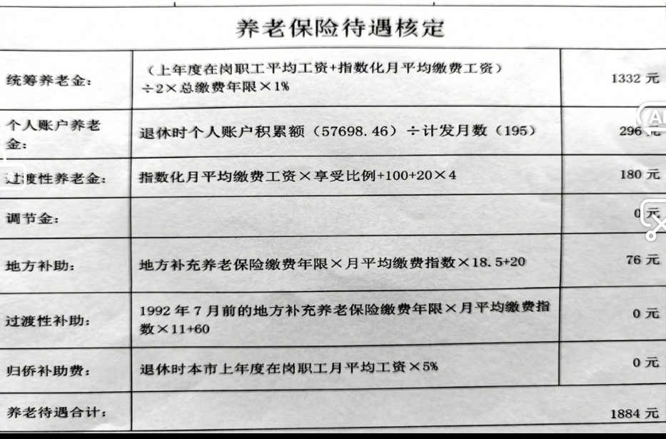 深圳养老金详细计算公式及举例